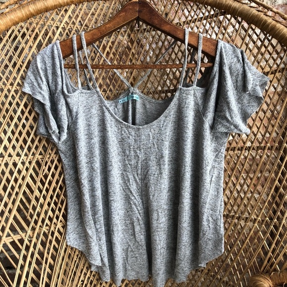 Gray Short Sleeve Maurices Top - Picture 1 of 3